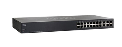 SRW2016-K9-NA - Cisco Small Business SG300-20 Managed Switch, 16 Gigabit/2 Combo Mini GBIC Ports - New