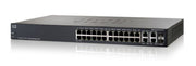 SRW2024P-K9-NA - Cisco Small Business SG300-28P Managed Switch, 26 Gigabit/2 Combo Mini GBIC Ports, 180w PoE - Refurb'd