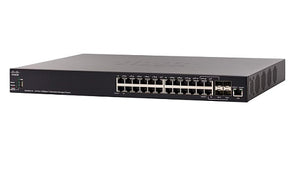 SX350X-24-K9-NA - Cisco SX350X-24 Stackable Managed Switch, 24 10GBase-T and 4 10Gig SFP+ Ports - Refurb'd