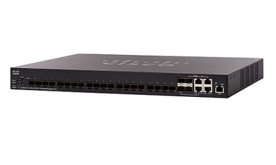 SX350X-24F-K9-NA - Cisco SX350X-24F Stackable Managed Switch, 24 10Gig SFP+ and 4 10GBase-T Ports - Refurb'd