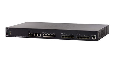 SX550X-16FT-K9-NA - Cisco SG550X-16FT Stackable Managed Switch, 8 10Gig Ethernet 10GBase-T and 8 10Gig Ethernet SFP+ Ports - New
