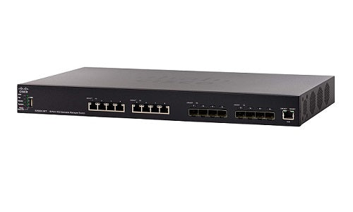 SX550X-16FT-K9-NA - Cisco SG550X-16FT Stackable Managed Switch, 8 10Gig Ethernet 10GBase-T and 8 10Gig Ethernet SFP+ Ports - Refurb'd