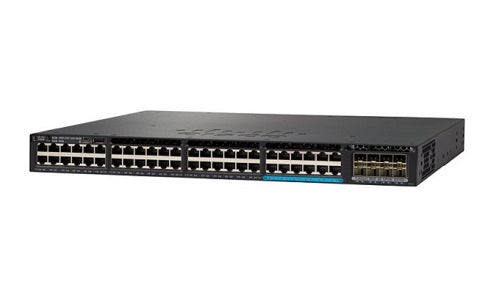 WS-C3650-12X48FD-S - Cisco Catalyst 3650 Switch 48 Port PoE (36 1Gig/12 mGig), 2 x 10G Uplink, IP Base - New