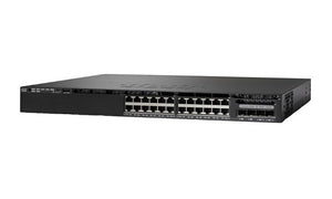 WS-C3650-24PD-L - Cisco Catalyst 3650 Switch 24 Port PoE+, 2 x 10G Fixed Uplink, LAN Base - New