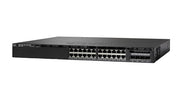 WS-C3650-24PD-S - Cisco Catalyst 3650 Switch 24 Port PoE+, 2 x 10G Fixed Uplink, IP Base - Refurb'd