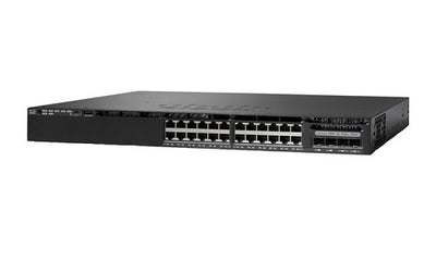 WS-C3650-24PDM-S - Cisco Catalyst 3650 Switch 24 Port PoE+, 2 x 10G Fixed Uplink, Fixed 640w PSU, IP Base - Refurb'd