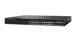 WS-C3650-24PS-E - Cisco Catalyst 3650 Switch 24 Port PoE+, 4 x 1G Fixed Uplink, IP Services - New