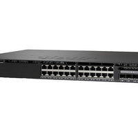 WS-C3650-24PS-S - Cisco Catalyst 3650 Switch 24 Port PoE+, 4 x 1G Fixed Uplink, IP Base - New