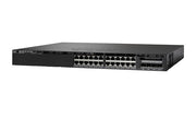 WS-C3650-24PS-S - Cisco Catalyst 3650 Switch 24 Port PoE+, 4 x 1G Fixed Uplink, IP Base - Refurb'd
