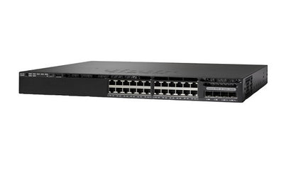 WS-C3650-24PWD-S - Cisco Catalyst 3650 Switch 24 Port PoE Bundle, 2 x 10G Uplink, w/5 AP licenses, IP Base - Refurb'd