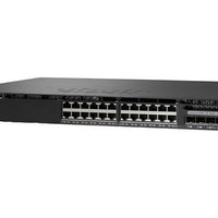 WS-C3650-24PWS-S - Cisco Catalyst 3650 Switch 24 Port PoE Bundle, 4 x 1G Fixed Uplink, w/5 AP licenses, IP Base - New