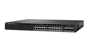 WS-C3650-24PWS-S - Cisco Catalyst 3650 Switch 24 Port PoE Bundle, 4 x 1G Fixed Uplink, w/5 AP licenses, IP Base - New