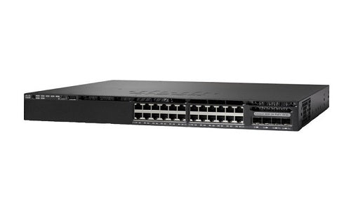WS-C3650-24TS-S - Cisco Catalyst 3650 Switch 24 Port Data, 4 x 1G Uplink, IP Base - New