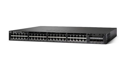 WS-C3650-48FD-E - Cisco Catalyst 3650 Switch 48 Port PoE+, 2 x 10G Uplink, IP Services - New