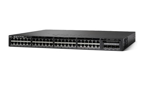 WS-C3650-48FQ-E - Cisco Catalyst 3650 Switch 48 Port PoE+, 4 x 10G Uplink, IP Services - New