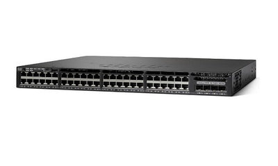 WS-C3650-48FQ-E - Cisco Catalyst 3650 Switch 48 Port PoE+, 4 x 10G Uplink, IP Services - Refurb'd