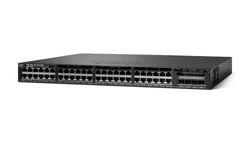 WS-C3650-48FS-L - Cisco Catalyst 3650 Switch 48 Port PoE+, 4 x 1G Uplink, LAN Base - Refurb'd