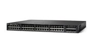 WS-C3650-48FS-L - Cisco Catalyst 3650 Switch 48 Port PoE+, 4 x 1G Uplink, LAN Base - Refurb'd
