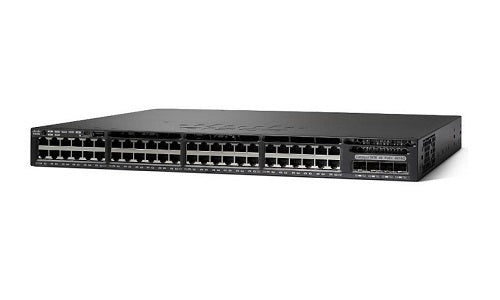 WS-C3650-48PD-L - Cisco Catalyst 3650 Switch 48 Port PoE+, 2 x 10G Uplink, LAN Base - Refurb'd