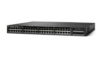 WS-C3650-48PQ-L - Cisco Catalyst 3650 Switch 48 Port PoE+, 4 x 10G Uplink, LAN Base - Refurb'd