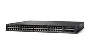 WS-C3650-48PQ-S - Cisco Catalyst 3650 Switch 48 Port PoE+, 4 x 10G Uplink, IP Base - New