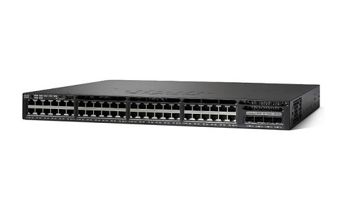 WS-C3650-48PQ-S - Cisco Catalyst 3650 Switch 48 Port PoE+, 4 x 10G Uplink, IP Base - Refurb'd