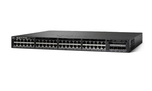 WS-C3650-48PS-E - Cisco Catalyst 3650 Switch 48 Port PoE+, 4 x 1G Fixed Uplink, IP Services - New