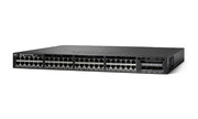 WS-C3650-48PS-S - Cisco Catalyst 3650 Switch 48 Port PoE+, 4 x 1G Fixed Uplink, IP Base - Refurb'd