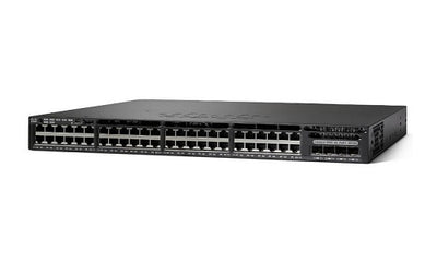 WS-C3650-48PS-S - Cisco Catalyst 3650 Switch 48 Port PoE+, 4 x 1G Fixed Uplink, IP Base - Refurb'd