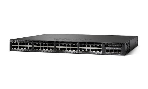 WS-C3650-48PS-S - Cisco Catalyst 3650 Switch 48 Port PoE+, 4 x 1G Fixed Uplink, IP Base - New