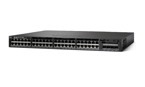 WS-C3650-48PWQ-S - Cisco Catalyst 3650 Switch 48 Port PoE Bundle, 4 x 10G Uplink, w/5 AP licenses, IP Base - Refurb'd