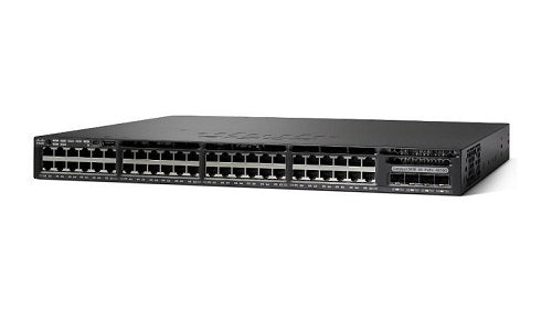 WS-C3650-48PWS-S - Cisco Catalyst 3650 Switch 48 Port PoE Bundle, 4 x 1G Uplink, w/5 AP licenses, IP Base - New