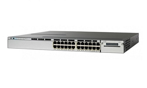 WS-C3850-24P-E - Cisco Catalyst 3850 Switch 24 Port PoE+, IP Services - Refurb'd