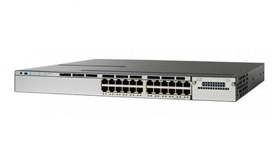 WS-C3850-24P-E - Cisco Catalyst 3850 Switch 24 Port PoE+, IP Services - Refurb'd