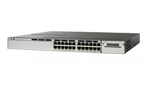 WS-C3850-24P-E - Cisco Catalyst 3850 Switch 24 Port PoE+, IP Services - Refurb'd