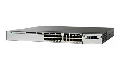 WS-C3850-24PW-S - Cisco Catalyst 3850 Switch 24 Port PoE+, IP Base with 5 AP Licenses - Refurb'd