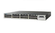 WS-C3850-48P-S - Cisco Catalyst 3850 Switch 48 Port PoE+, IP Base - Refurb'd