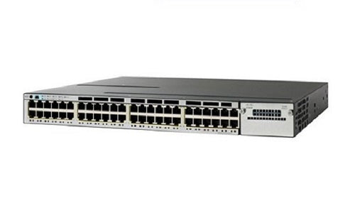 WS-C3850-48PW-S - Cisco Catalyst 3850 Switch 48 Port PoE+, IP Base with 5 AP License - Refurb'd