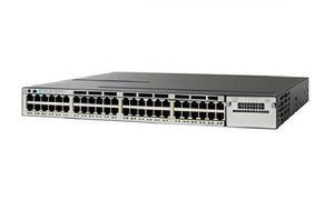 WS-C3850-48PW-S - Cisco Catalyst 3850 Switch 48 Port PoE+, IP Base with 5 AP License - Refurb'd