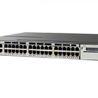 WS-C3850-48W-S - Cisco Catalyst 3850 Switch 48 Port PoE, IP Base with 5 AP Licenses - New