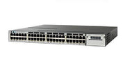 WS-C3850-48W-S - Cisco Catalyst 3850 Switch 48 Port PoE, IP Base with 5 AP Licenses - Refurb'd