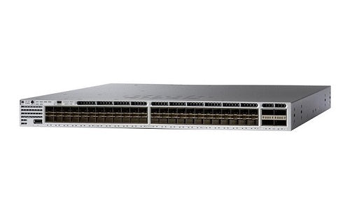 WS-C3850-48XS-E - Cisco Catalyst 3850 Switch 48 Port SFP+, 4 Port QSFP+, IP Services, Front to Back PSU - Refurb'd