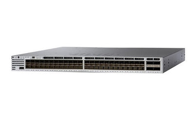 WS-C3850-48XS-F-S - Cisco Catalyst 3850 Switch 48 Port SFP+, 4 Port QSFP+, IP Base, Back to Front PSU - Refurb'd