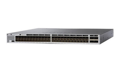 WS-C3850-48XS-S - Cisco Catalyst 3850 Switch 48 Port SFP+, 4 Port QSFP+, IP Base, Front to Back PSU - Refurb'd